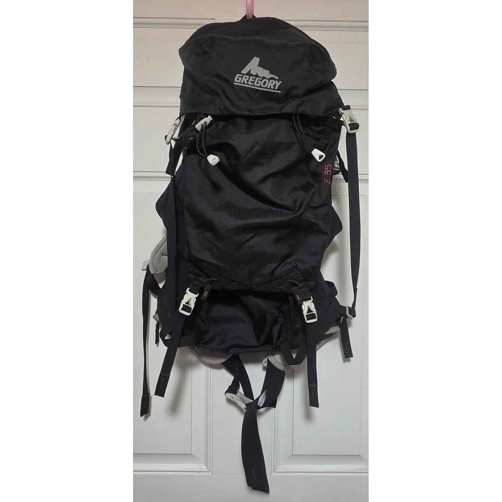 Gregory Zulu 35 Z35 Hiking Backpack Black CrossFlo DTS Technical Daypack *Flaw*
